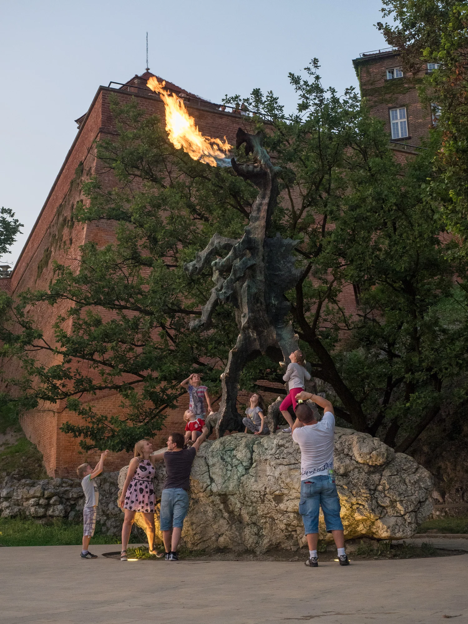  Wawal Castle's very own fire breathing dragon. 