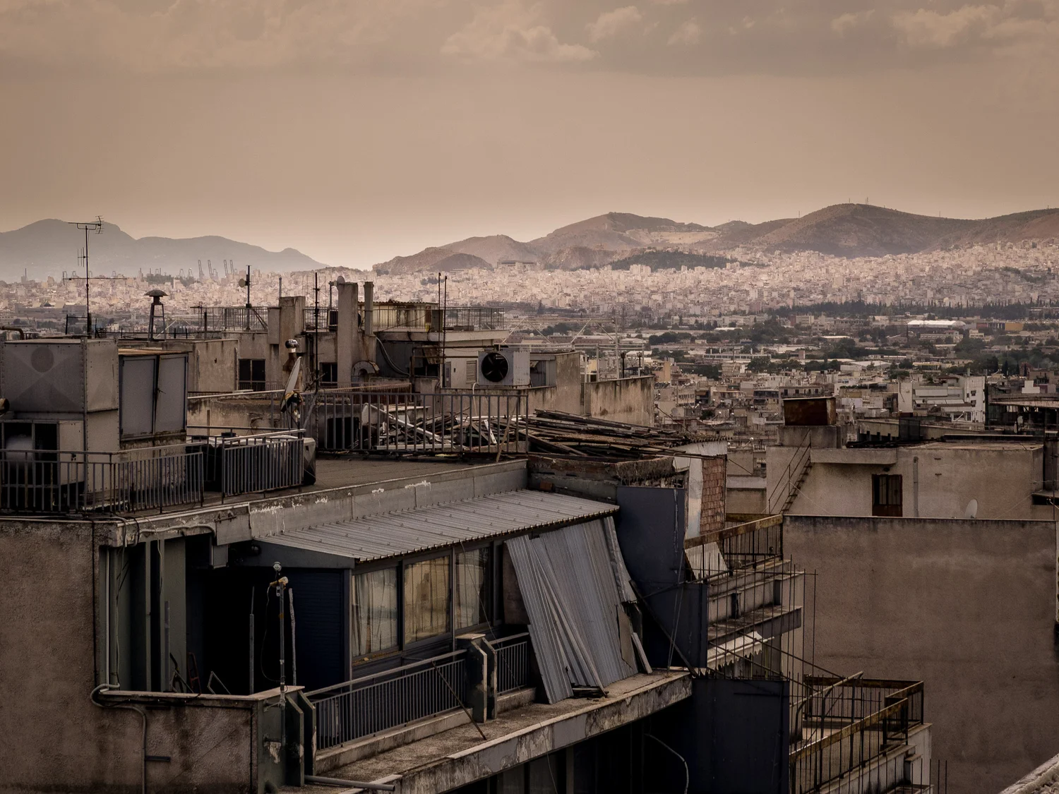 Athens, Greece - Ancient city, modern disaster 