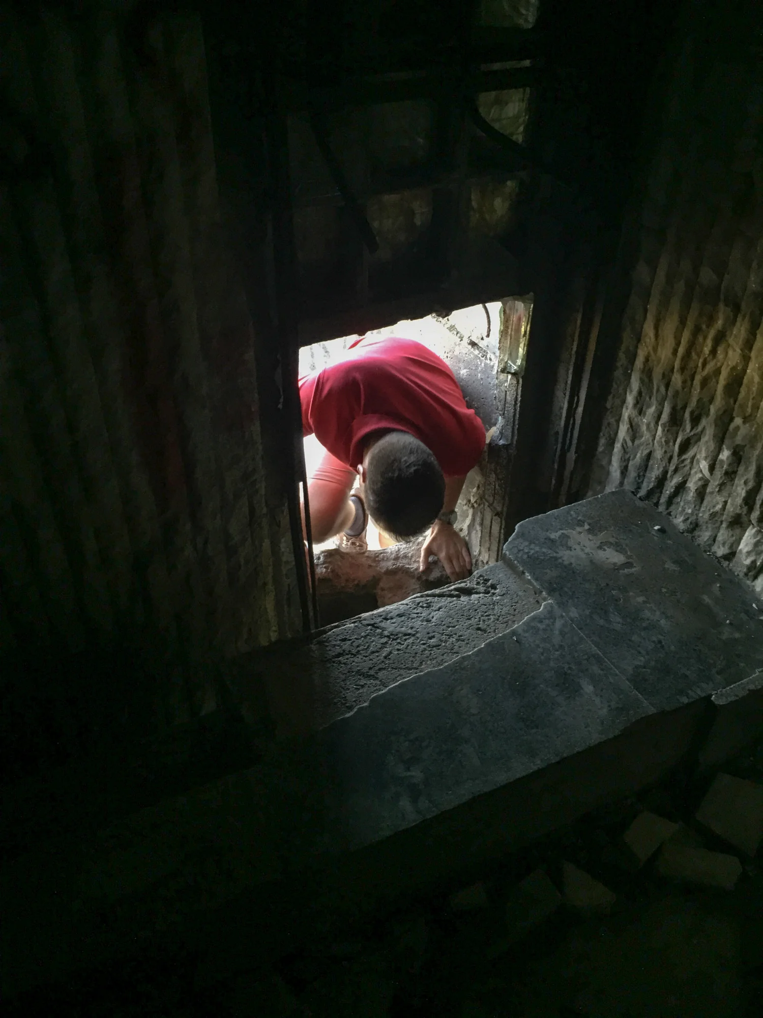  Gaining access to the interior involved a little scrambling 
